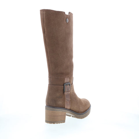 Bos. & Co. Major Womens Brown Suede Zipper Casual Dress Boots