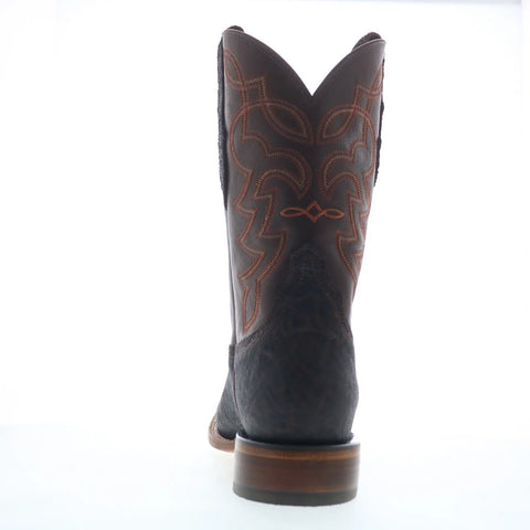 Tony Lama Maldor Elephant Square Toe Made In USA Mens Brown Narrow Boots
