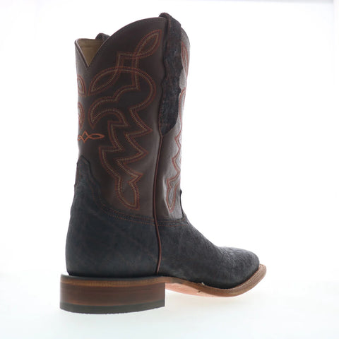 Tony Lama Maldor Elephant Square Toe Made In USA Mens Brown Narrow Boots