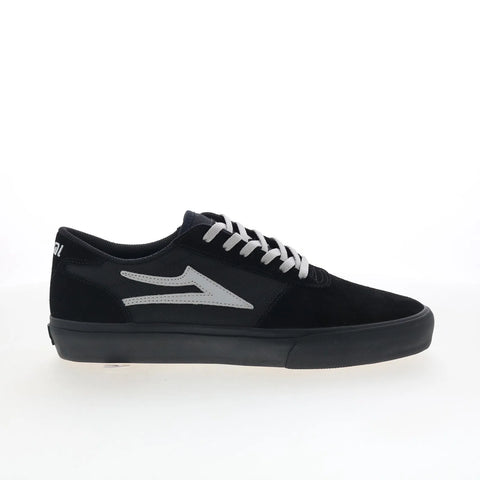 Lakai Manchester Mens Black Suede Lace Up Skate Inspired Sneakers Shoes
