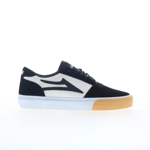 Lakai Manchester Mens Black Suede Lace Up Skate Inspired Sneakers Shoes