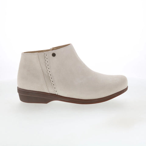 Spenco Manor Boot SP1045CRM Womens Beige Wide Suede Ankle & Booties Boots