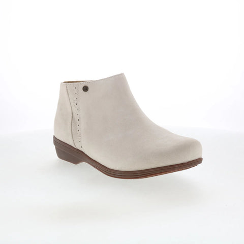Spenco Manor Boot SP1045CRM Womens Beige Wide Suede Ankle & Booties Boots