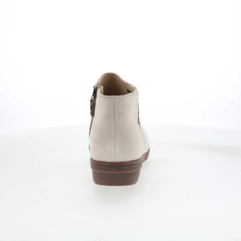 Spenco Manor Boot SP1045CRM Womens Beige Wide Suede Ankle & Booties Boots
