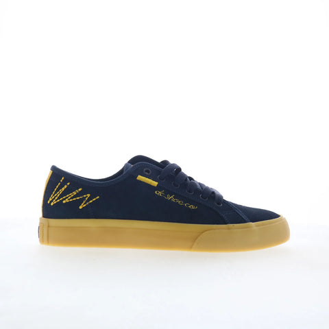 DC Manual LE ADYS300742-NKH Mens Blue Suede Skate Inspired Sneakers Shoes