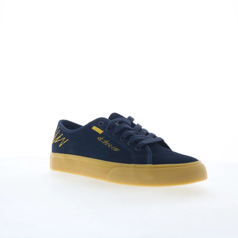 DC Manual LE ADYS300742-NKH Mens Blue Suede Skate Inspired Sneakers Shoes