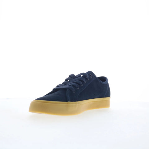 DC Manual LE ADYS300742-NKH Mens Blue Suede Skate Inspired Sneakers Shoes