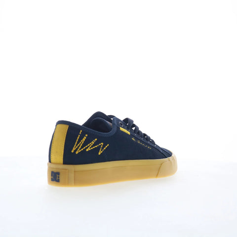 DC Manual LE ADYS300742-NKH Mens Blue Suede Skate Inspired Sneakers Shoes