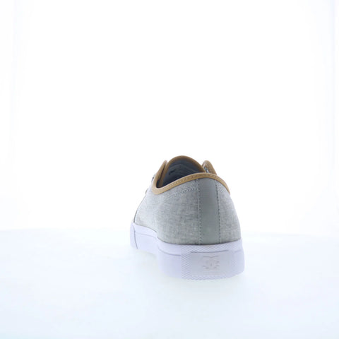 DC Manual TXSE ADYS300678-GGC Mens Gray Canvas Skate Inspired Sneakers Shoes