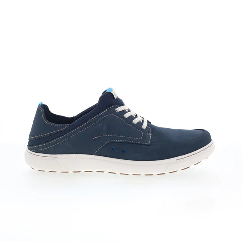 Clarks Mapstone Easy 26176883 Mens Blue Nubuck Lifestyle Sneakers Shoes