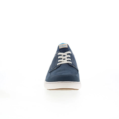 Clarks Mapstone Easy 26176883 Mens Blue Nubuck Lifestyle Sneakers Shoes