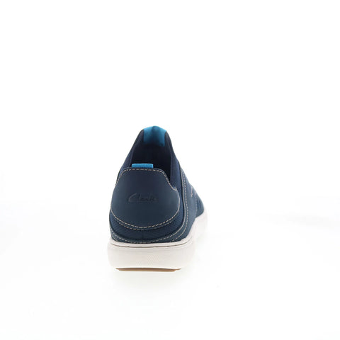 Clarks Mapstone Easy 26176883 Mens Blue Nubuck Lifestyle Sneakers Shoes