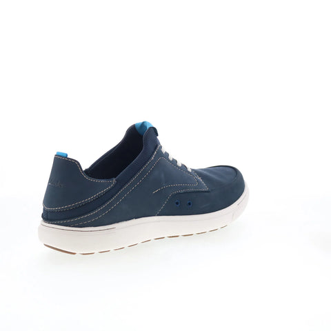 Clarks Mapstone Easy 26176883 Mens Blue Nubuck Lifestyle Sneakers Shoes