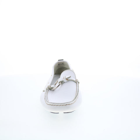 Maracchini & Boghossian Bianco MARAC 13 Womens White Moccasin Flats Shoes