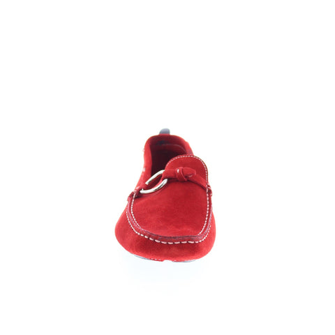 Maracchini & Boghossian Rosso MARAC 2 Womens Red Suede Moccasin Flats Shoes