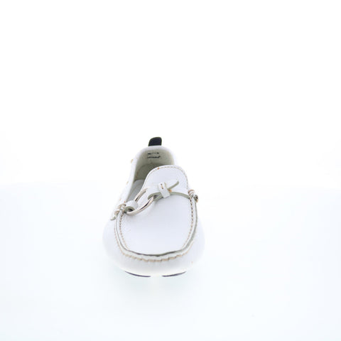 Maracchini & Boghossian Bianco MARAC 8 Womens White Moccasin Flats Shoes