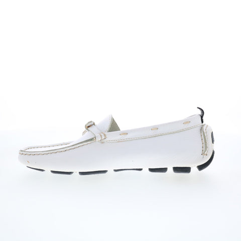 Maracchini & Boghossian Bianco MARAC 8 Womens White Moccasin Flats Shoes