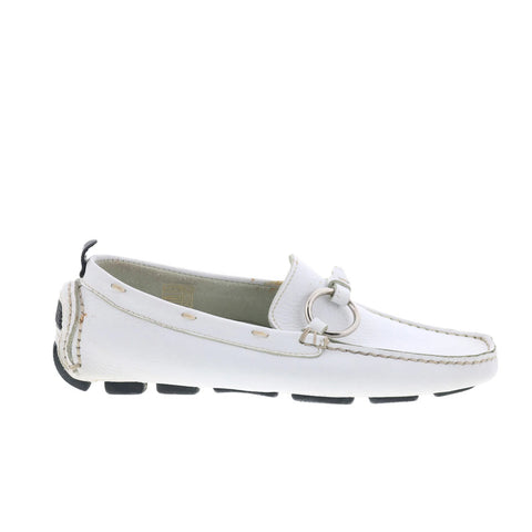 Maracchini & Boghossian Bianco MARAC 8 Womens White Moccasin Flats Shoes