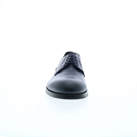 Di Bianco Marano Mens Blue Leather Lace Up Oxfords & Lace Ups Plain Toe Shoes