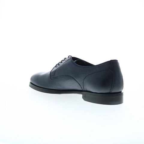 Di Bianco Marano Mens Blue Leather Lace Up Oxfords & Lace Ups Plain Toe Shoes