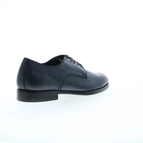Di Bianco Marano Mens Blue Leather Lace Up Oxfords & Lace Ups Plain Toe Shoes