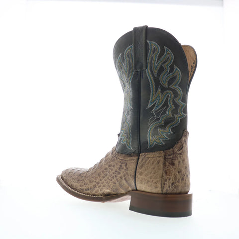 Tony Lama Marfa Caiman TL5258 Mens Brown Wide Leather Cowboy Western Boots
