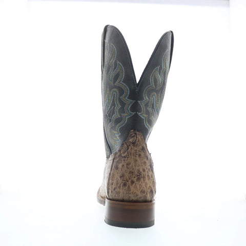 Tony Lama Marfa Caiman TL5258 Mens Brown Wide Leather Cowboy Western Boots