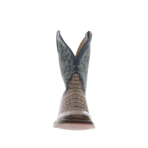 Tony Lama Marfa Caiman TL5258 Mens Brown Leather Cowboy Western Boots