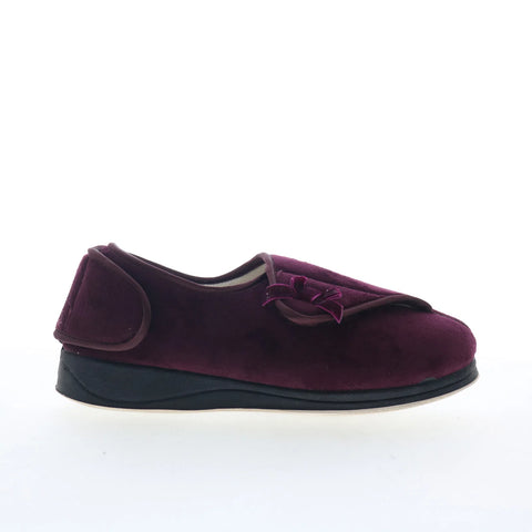 Ciabatta Marie MARIE Womens Purple Extra Wide Suede Loafer Slippers Shoes