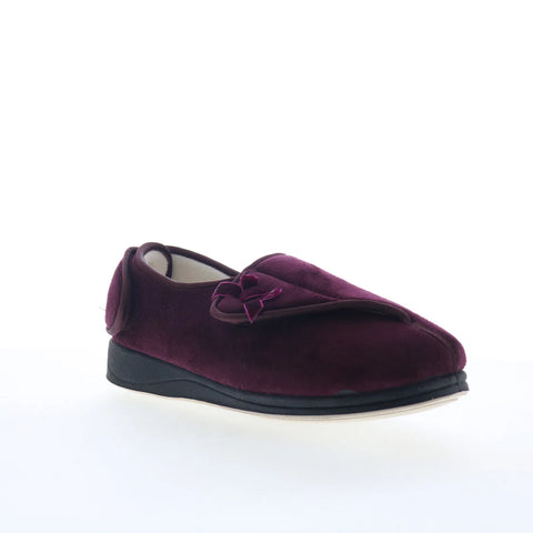 Ciabatta Marie MARIE Womens Purple Extra Wide Suede Loafer Slippers Shoes