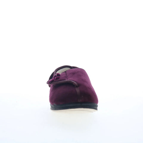 Ciabatta Marie MARIE Womens Purple Extra Wide Suede Loafer Slippers Shoes