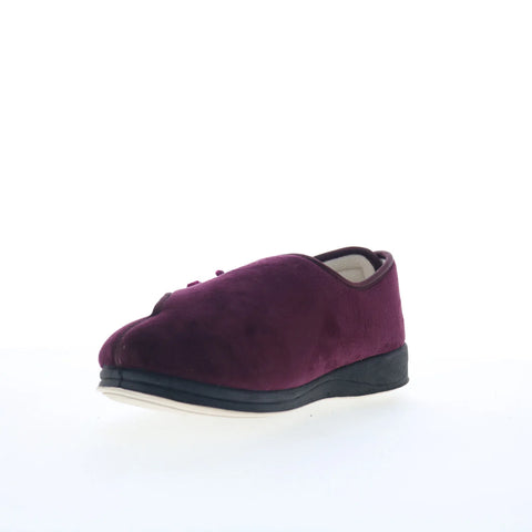 Ciabatta Marie MARIE Womens Purple Extra Wide Suede Loafer Slippers Shoes
