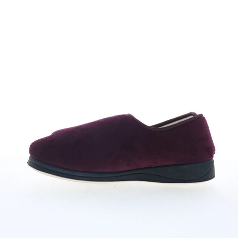 Ciabatta Marie MARIE Womens Purple Extra Wide Suede Loafer Slippers Shoes