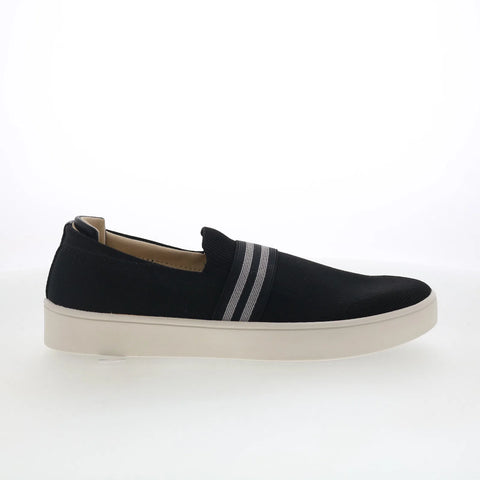 Spenco Marine Slip-On SP1091BLK Womens Black Nubuck Lifestyle Sneakers Shoes