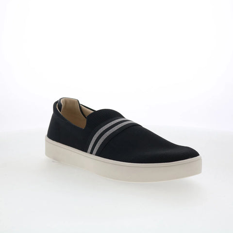Spenco Marine Slip-On SP1091BLK Womens Black Nubuck Lifestyle Sneakers Shoes