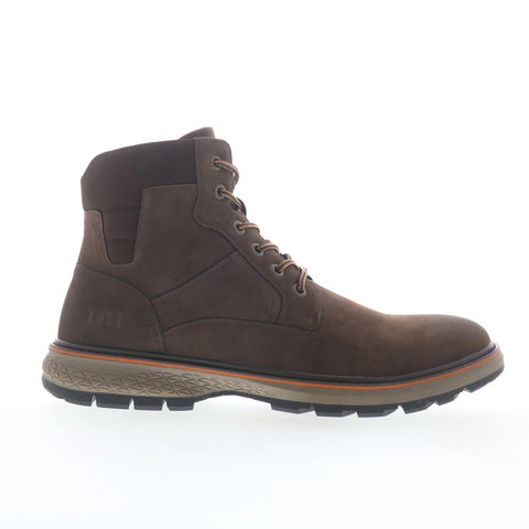 Freeman Marley F220230 Mens Brown Leather Lace Up Casual Dress Boots