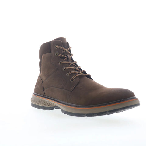 Freeman Marley F220230 Mens Brown Leather Lace Up Casual Dress Boots