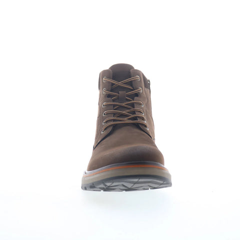Freeman Marley F220230 Mens Brown Leather Lace Up Casual Dress Boots