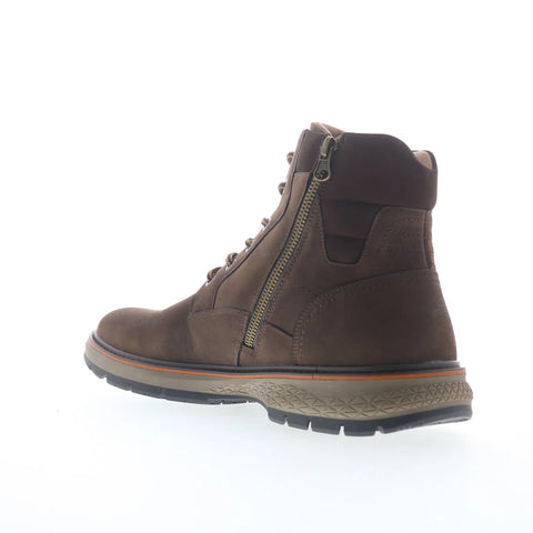 Freeman Marley F220230 Mens Brown Leather Lace Up Casual Dress Boots