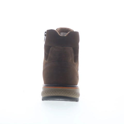 Freeman Marley F220230 Mens Brown Leather Lace Up Casual Dress Boots
