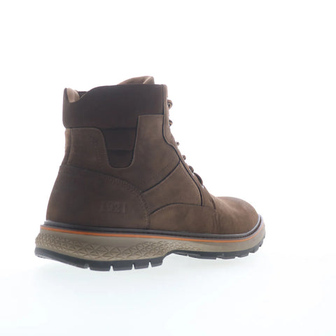 Freeman Marley F220230 Mens Brown Leather Lace Up Casual Dress Boots