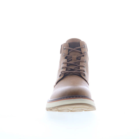 Freeman Marley F220246 Mens Brown Leather Lace Up Casual Dress Boots