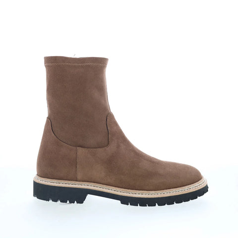 Aquatalia Maryann TW5MARO1 Womens Brown Suede Zipper Ankle & Booties Boots