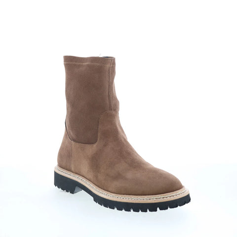 Aquatalia Maryann TW5MARO1 Womens Brown Suede Zipper Ankle & Booties Boots