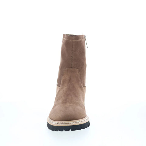 Aquatalia Maryann TW5MARO1 Womens Brown Suede Zipper Ankle & Booties Boots