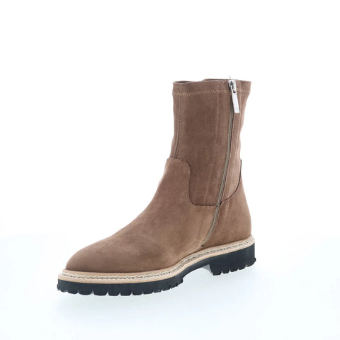 Aquatalia Maryann TW5MARO1 Womens Brown Suede Zipper Ankle & Booties Boots