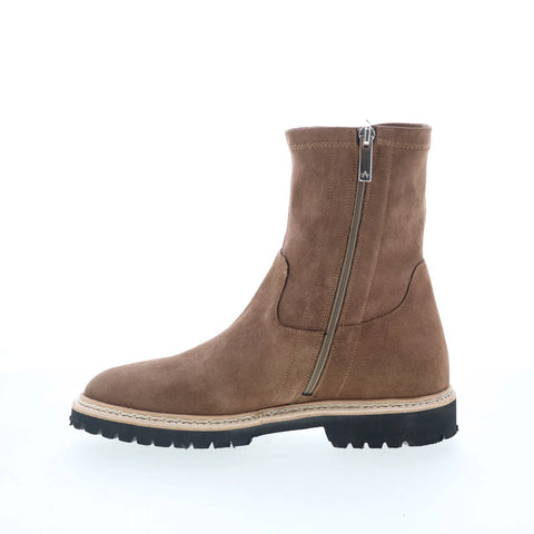 Aquatalia Maryann TW5MARO1 Womens Brown Suede Zipper Ankle & Booties Boots
