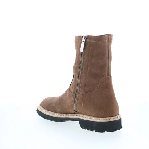 Aquatalia Maryann TW5MARO1 Womens Brown Suede Zipper Ankle & Booties Boots