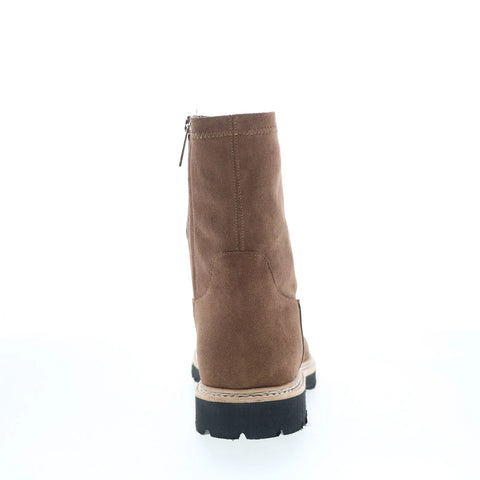 Aquatalia Maryann TW5MARO1 Womens Brown Suede Zipper Ankle & Booties Boots