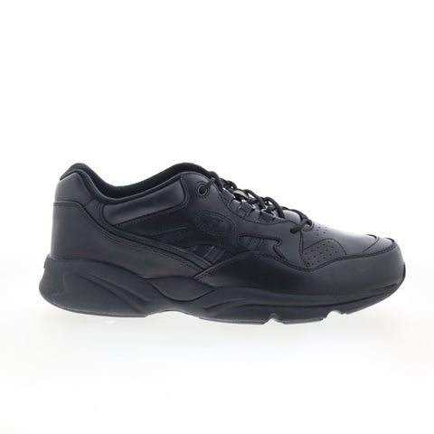 Propet Stark MAS022L Mens Black Leather Lifetsyle Sneakers Shoes